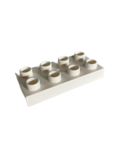 Lego Duplo kostka bílá 4x2 úzká